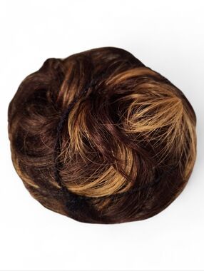 Real Human Hair Messy Bun Hair Piece For FANCY DATE NIGHT or PARTY EVENING OUT